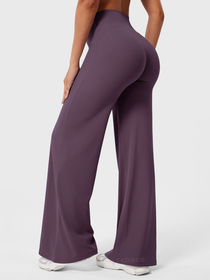 Printed women's high waist flared pants, summer casual, comfortable versatile playful fashion