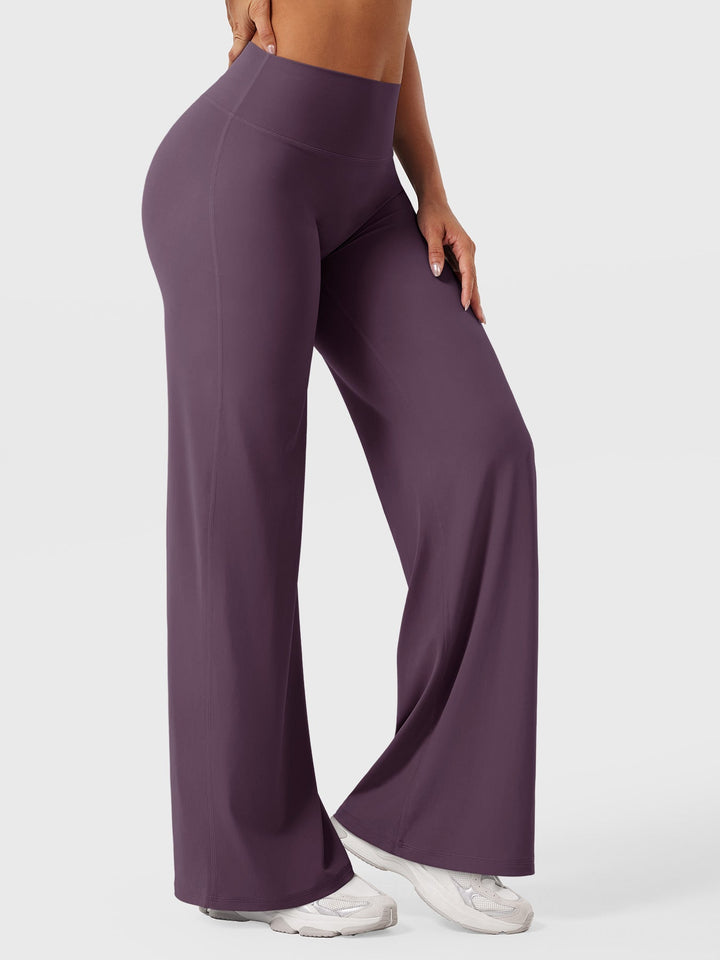 Women's high waist flared pants, in motion, summer casual, comfortable versatile graceful flow