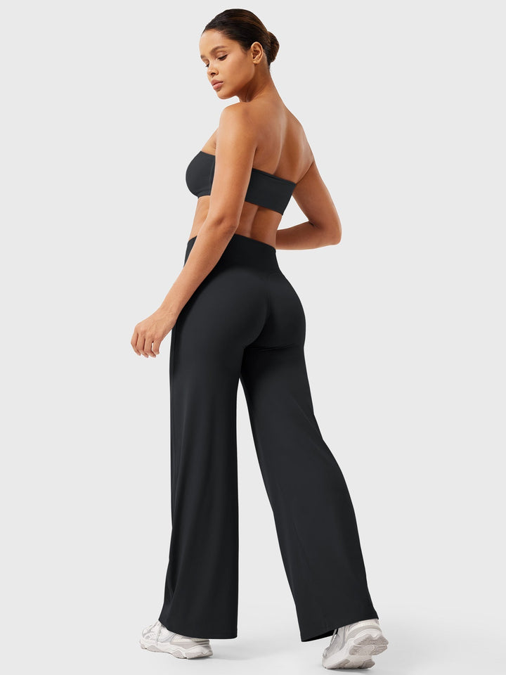 High waist flared women's pants, summer fashion, comfortable and versatile casual bottoms