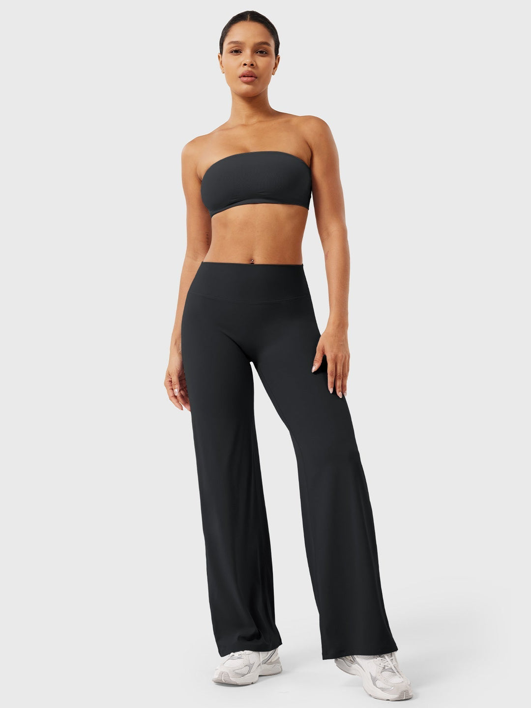 Summer essential: women's high waist flared pants, casual style, comfortable versatile bottoms