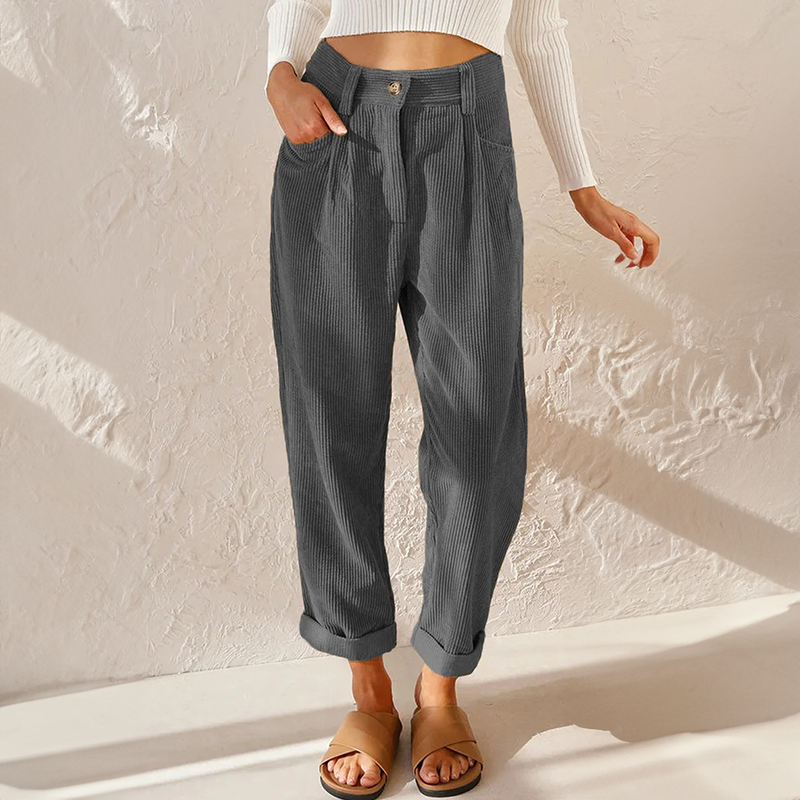 Summer fashion women's high waist wide leg pants, offering a relaxed and flowy fit.