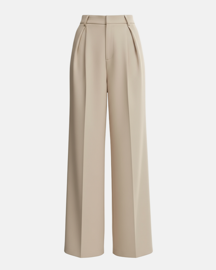 Sophisticated high waist wide leg pants for women, a tailored staple for elegant fashion and office.