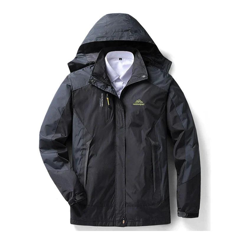 Stylish women's raincoat, hooded and waterproof, a must-have for winter and casual wear.