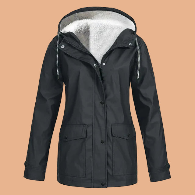 Women's insulated hooded winter jacket for ultimate warmth. Cozy casual outerwear perfect for cold weather.