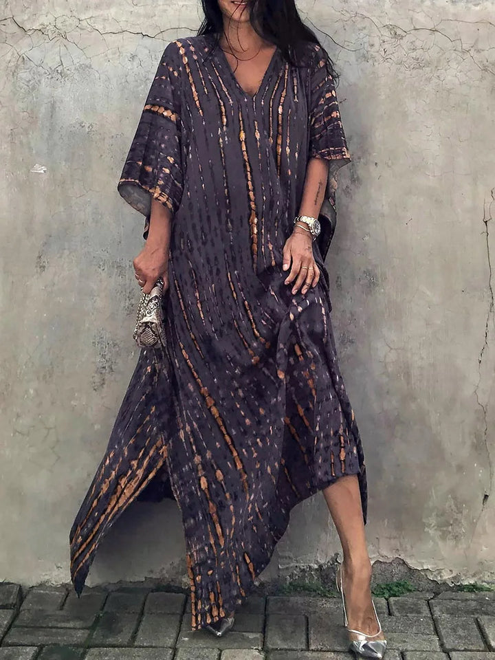 Women's Janne maxi dress, a loose fit caftan perfect for summer beachwear and vacations.