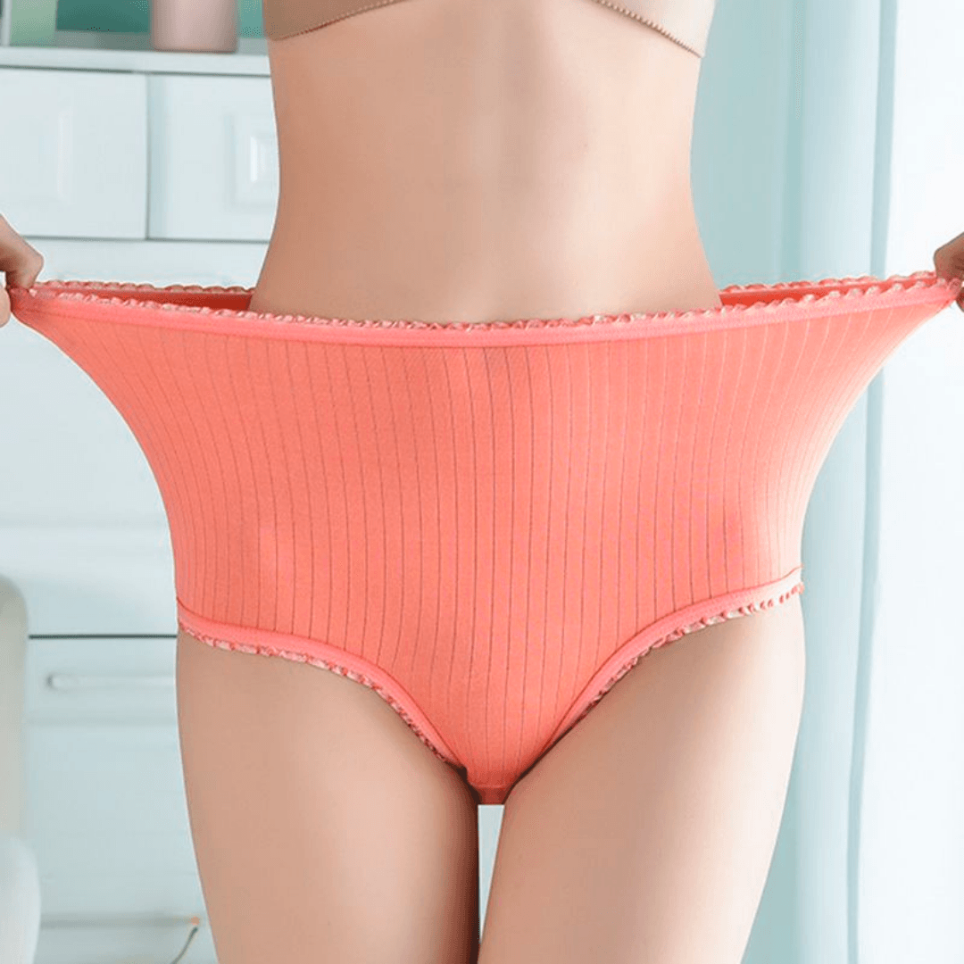 Women's leakproof underwear 3-pack. Secure, breathable silk-cotton briefs for daily comfort & protection.