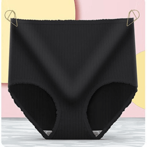 Discreet women's leakproof underwear set. Comfortable silk-cotton briefs for daily protection & peace of mind.