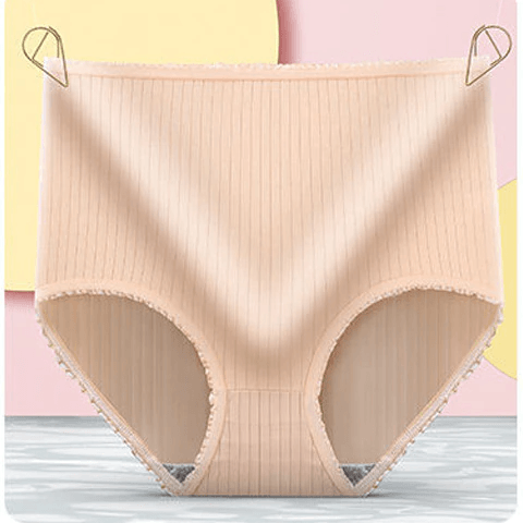 Protective women's leakproof underwear. A 3-pack of secure, breathable silk-cotton briefs for all-day comfort.