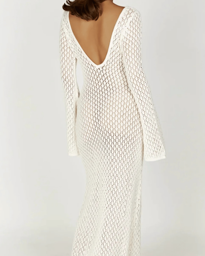Stylish women's beach cover-up dress, ideal for vacation, poolside, or a day at the beach.