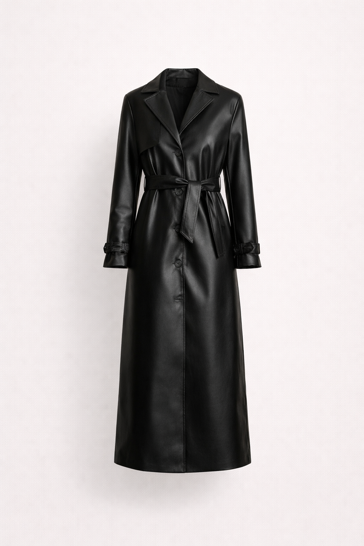 Chic button-up women's lightweight jacket with a stylish belt, perfect for summer outerwear.