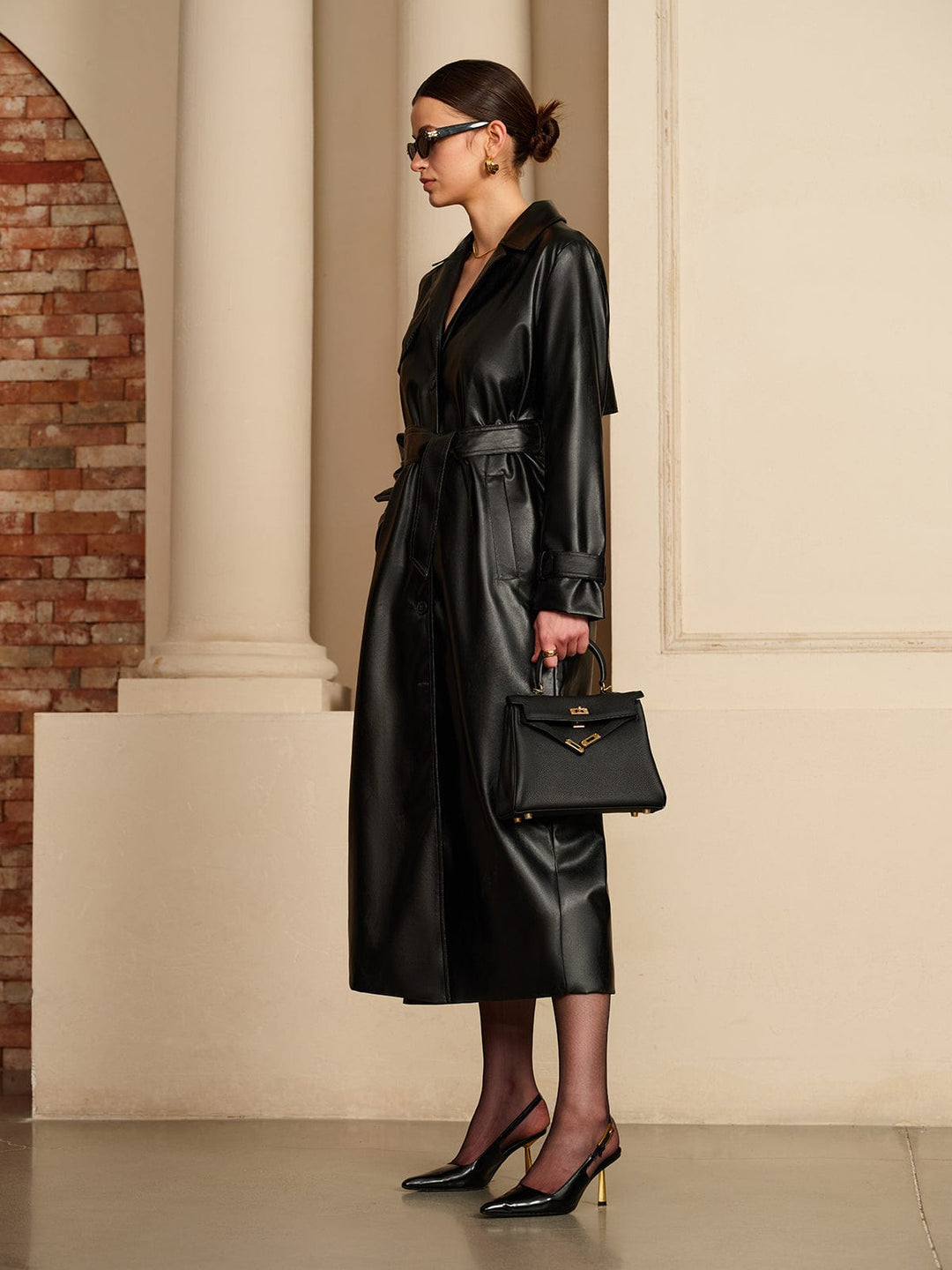 Women's lightweight summer jacket, belted, chic and stylish, elegant modern outerwear.
