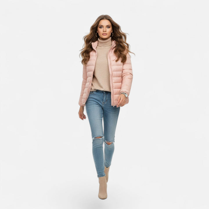 Slim fit women's warm winter jacket, insulated & lightweight for autumn/winter fashion.