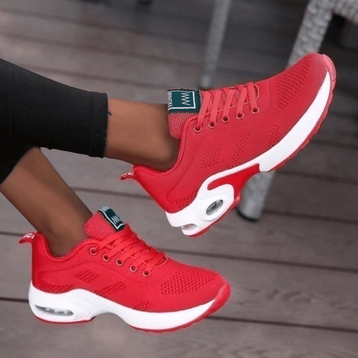 Lightweight women's running & walking shoes with breathable mesh. Supportive orthopedic design for comfort.