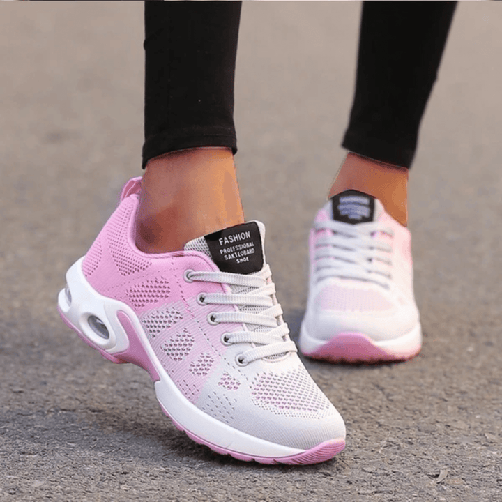 Supportive orthopedic women's shoes for active women. Lightweight comfort for running, walking & daily wear.