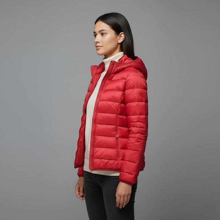 Lightweight women's winter coat, insulated for superior warmth and protection