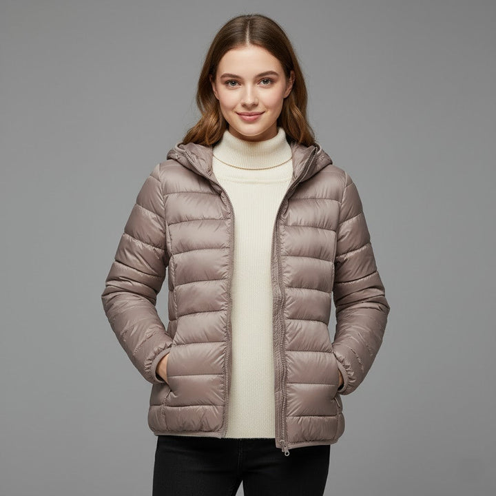 Lightweight women's padded jacket, designed for maximum comfort and style