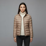 Khaki Stand-up collar