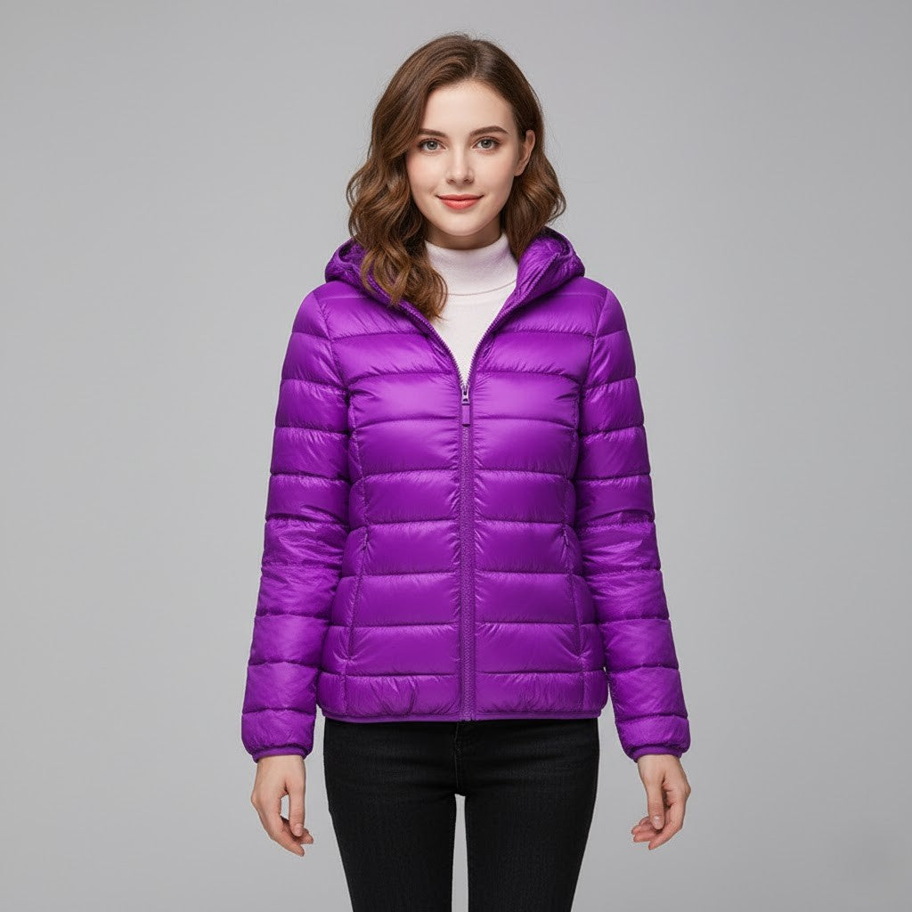 Insulated women's jacket, lightweight and perfect for chilly mornings