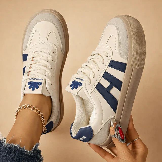 Women's lightweight platform sneakers for everyday style. Comfortable lace-up casual footwear.