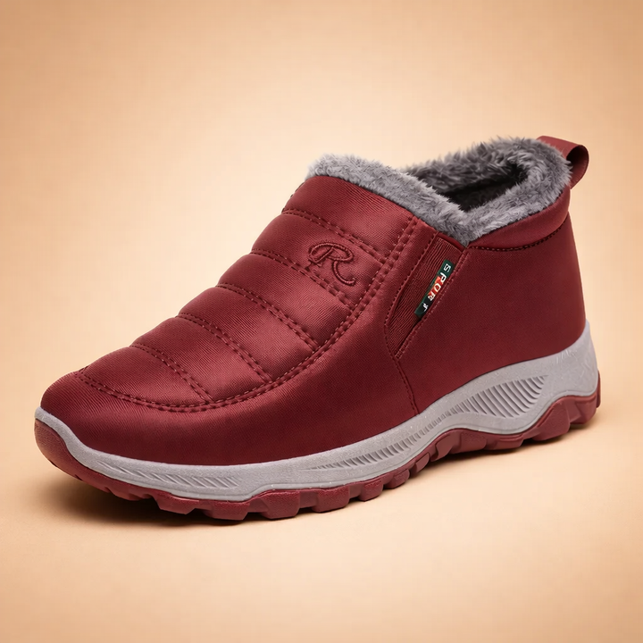 Women's lightweight slip-on winter boots for casual comfort, ideal everyday footwear in cold weather.