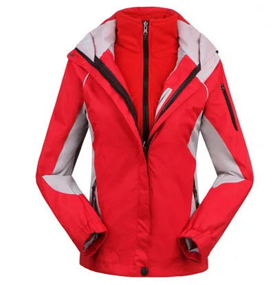 Casual grey women's waterproof windbreaker jacket, a fashionable and functional piece of outdoor wear.