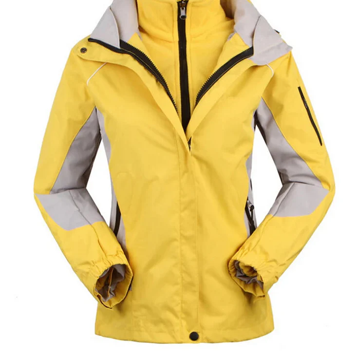 Beige women's lightweight waterproof windbreaker, a versatile casual and athletic jacket for all seasons.