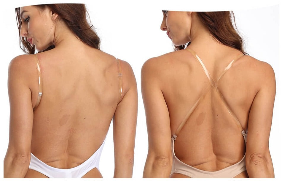 Backless deep V body shaper for women, perfect for special occasions & bridal gowns, offers smooth figure.