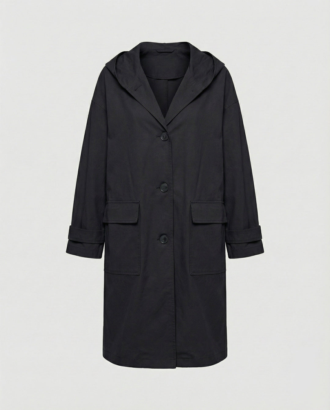 Stay dry & stylish in this women's long waterproof windproof trench coat. Elegant all-season outerwear & classic raincoat.
