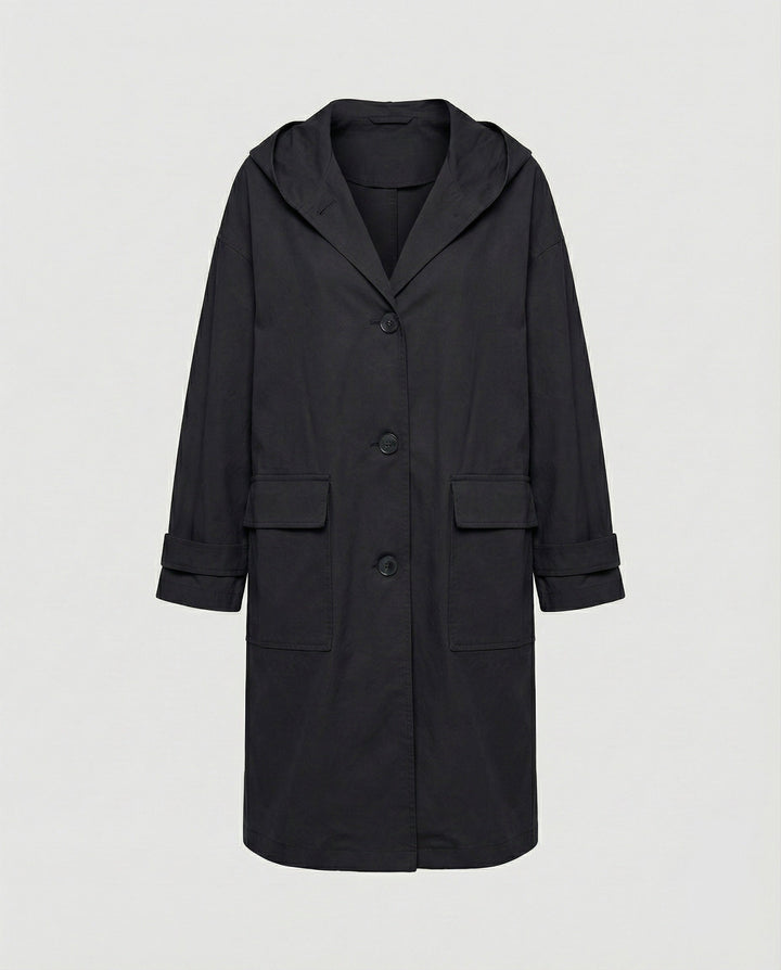 Stay dry & stylish in this women's long waterproof windproof trench coat. Elegant all-season outerwear & classic raincoat.