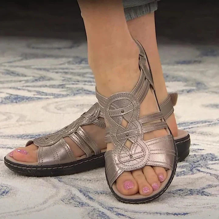Lotus women's multi-strap flat sandals: ultimate comfort, cushioned support, and stylish design for summer days.