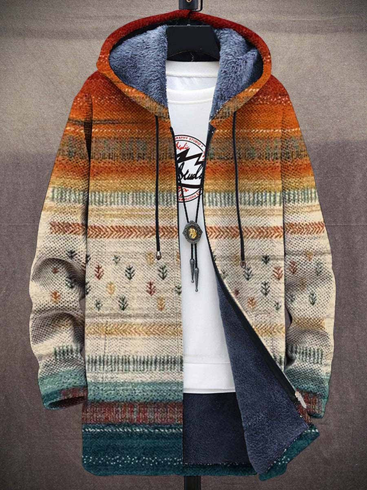Women's luxury art-inspired oversized cardigan, comfortable knitwear with artistic design, casual fashion statement