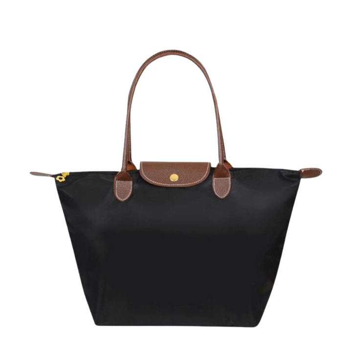 Women's luxury tote bag, spacious shoulder bag with secure zipper closure, perfect for everyday carry & travel.