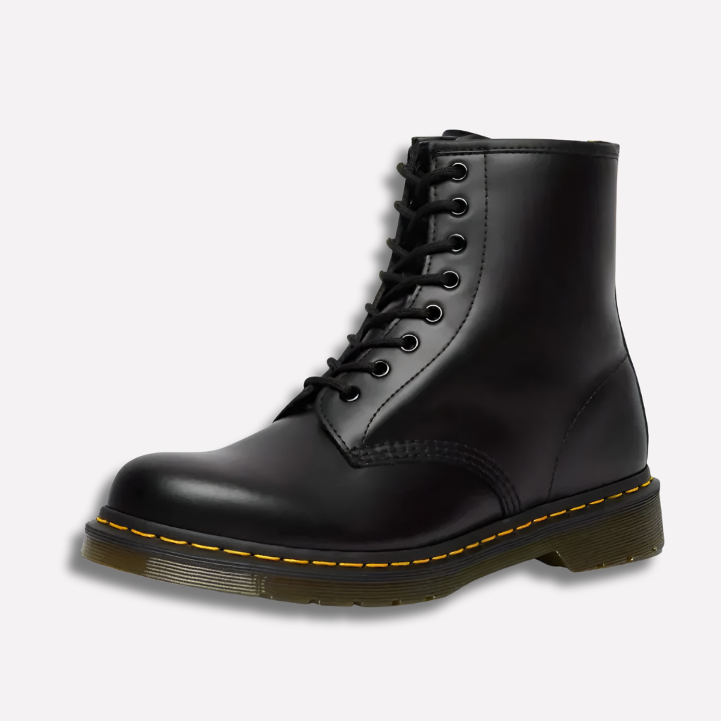 Utility matte finish lace-up ankle boots for women. Durable everyday casual footwear for comfort.