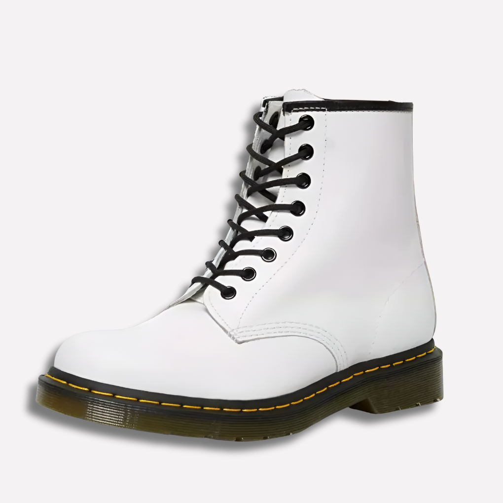 Fashionable women's matte finish lace-up ankle boots. Essential fall & winter boots for casual everyday style.