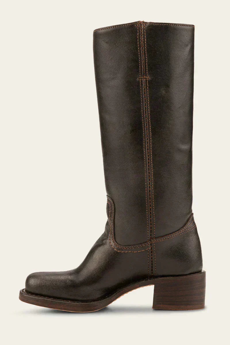 Elegant women's mid-calf boots. Block heel provides stability, closed toe adds a refined touch.