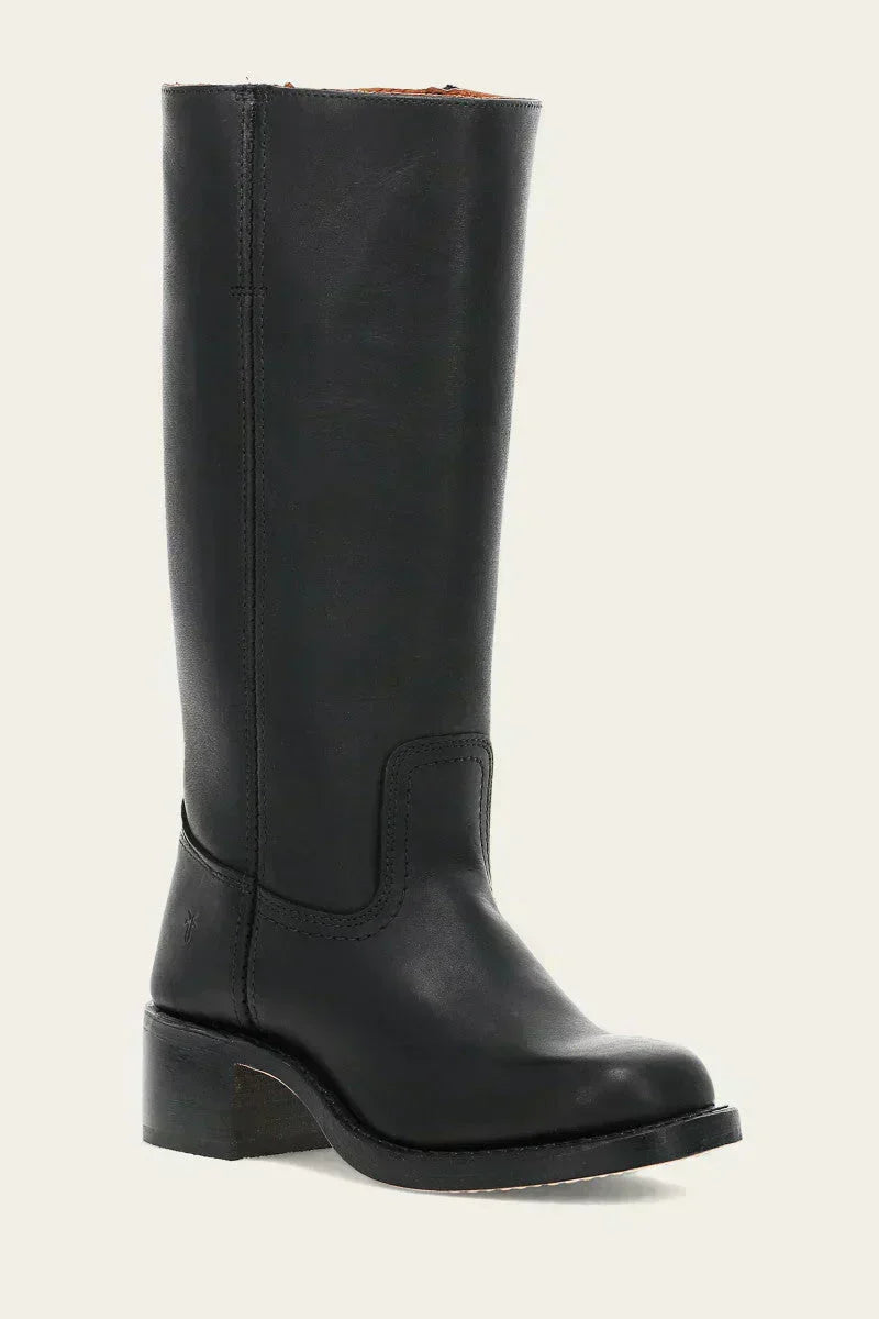 Stylish mid-calf boots for women, perfect for fall. Block heel, closed toe, comfortable & trendy.
