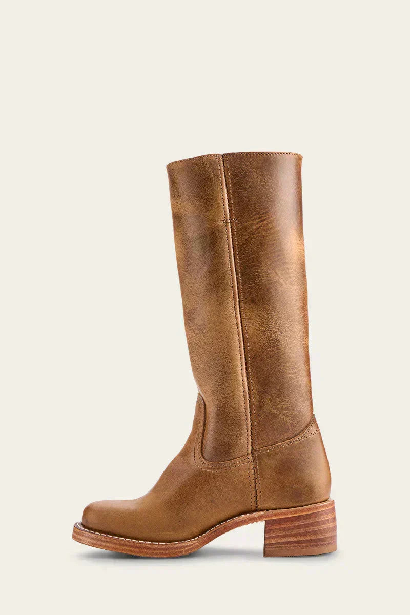 Casual mid-calf boots for women, elegant block heel & closed toe. Durable for daily fall/winter use.