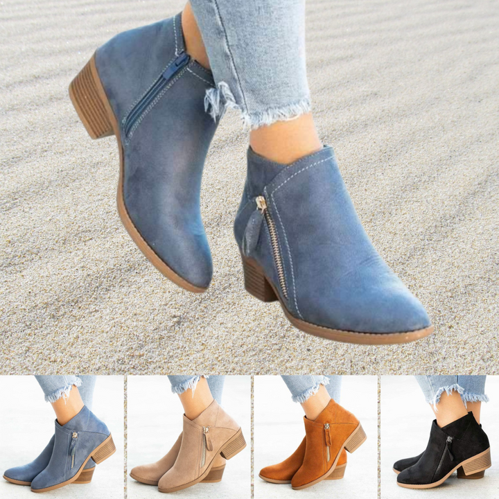 Non-slip women's ankle boots, durable and stylish, ideal for supportive everyday footwear.