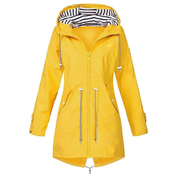 Versatile women's windbreaker, relaxed fit, waterproof & hooded, essential lightweight outerwear