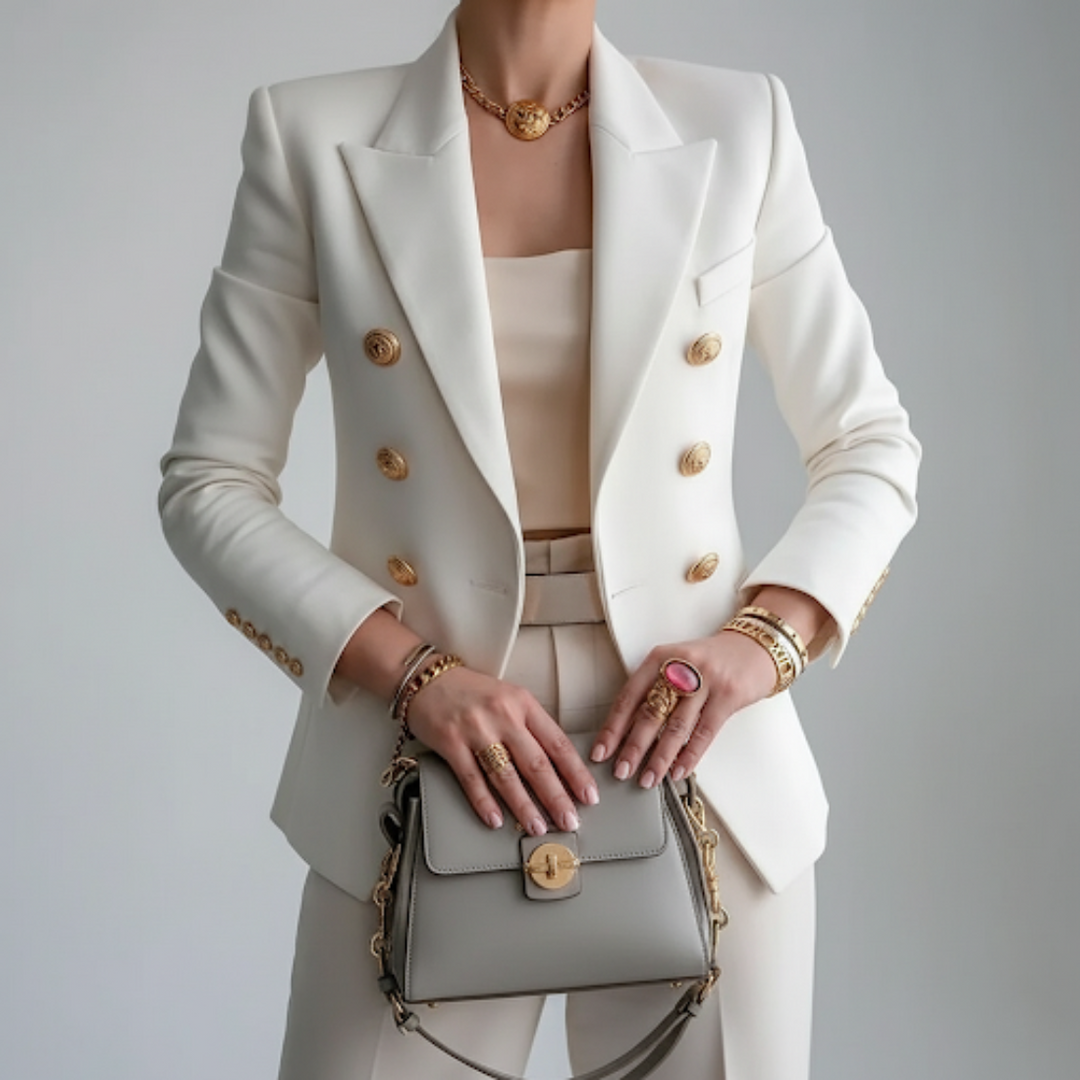 Women's modern tailored casual blazer, lightweight for summer, ideal for smart casual or office wear fashion.