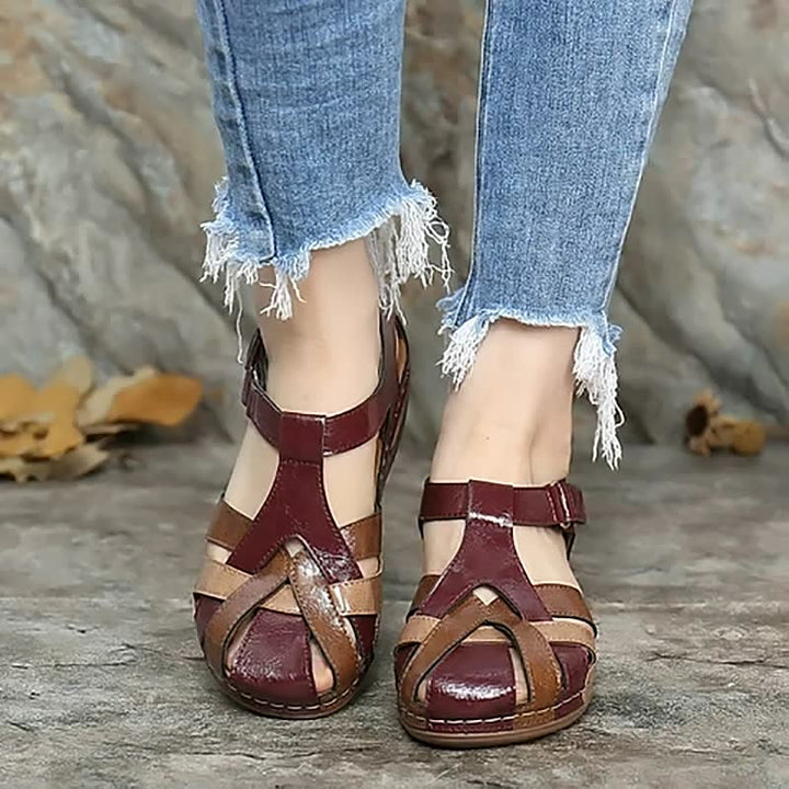 Comfortable women's multi-strap sandals, providing supportive fit for casual walking & versatile everyday summer style.
