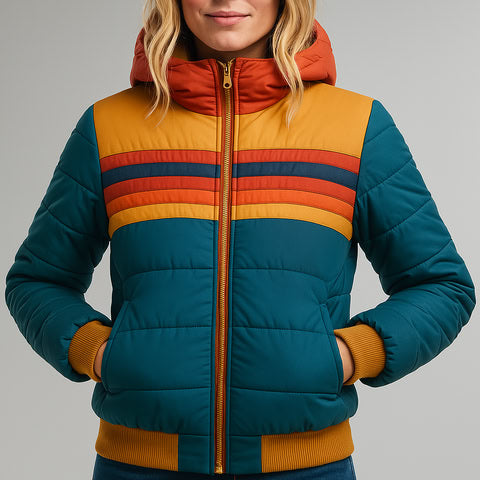 Black Marietta women's waterproof jacket, perfect for autumn