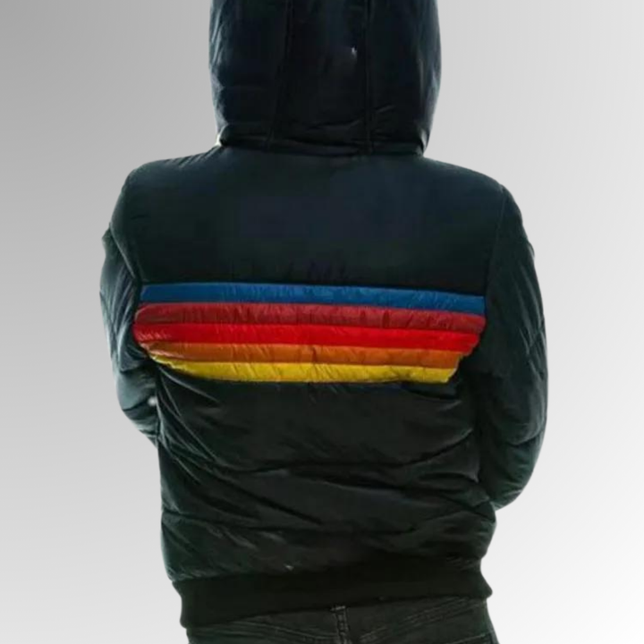 Women's stylish black raincoat, lightweight and 100% waterproof