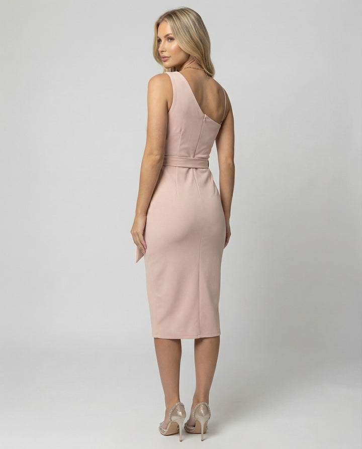 Dazzling women's sequined one-shoulder bodycon dress. The ultimate sparkly party dress for a glamorous entrance.