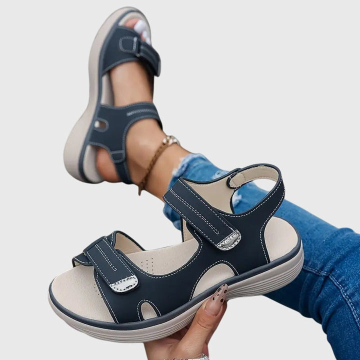 Slip-on orthopaedic sandals for women, easy to wear, providing superior arch support & pain relief.
