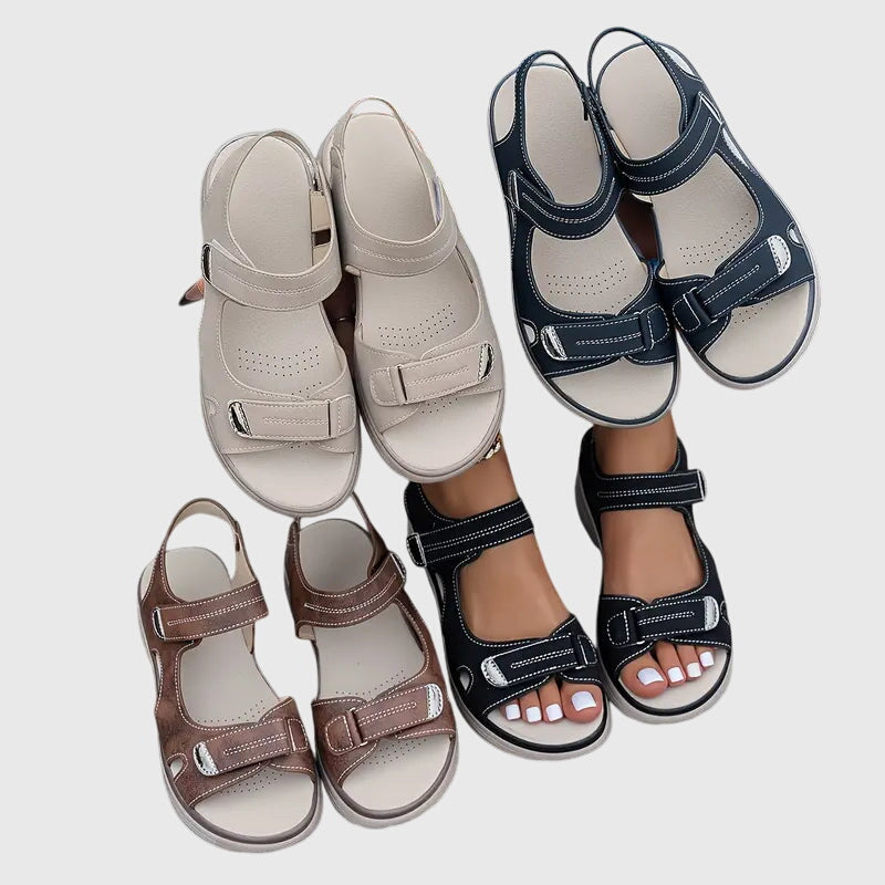 Women's comfort footwear: orthopaedic sandals with arch support, designed for ultimate pain relief.