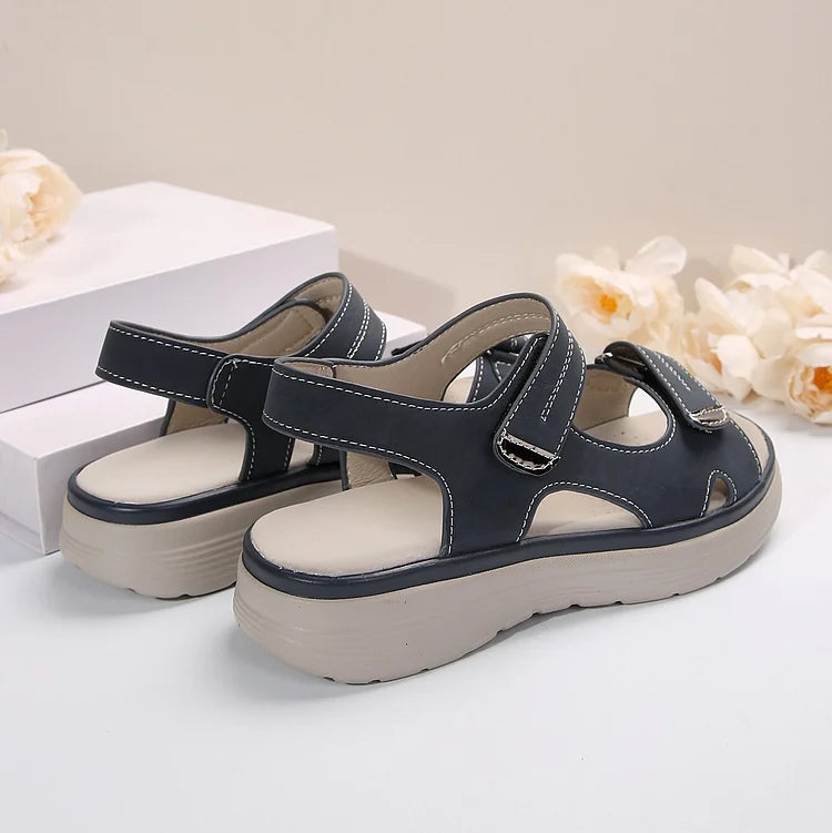 Comfort-focused women's orthopaedic sandals, adjustable for all-day arch and heel support.