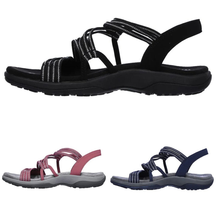 Comfortable women's summer sandals with orthopedic balance for stylish walking & all-day wear.