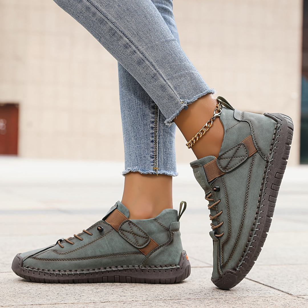 Women's Orthopedic Casual Comfort Sneakers, side view, breathable mesh upper