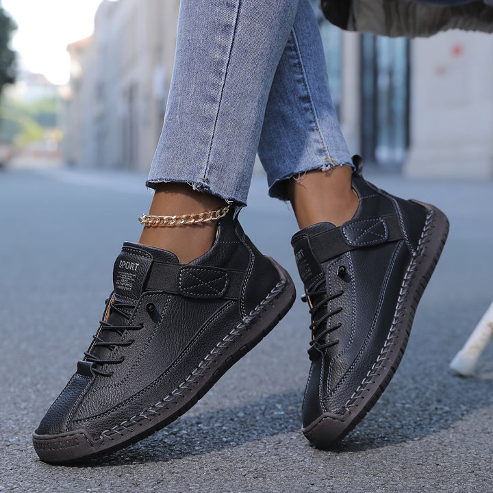 Close-up of Women's Orthopedic Sneakers sole, showing cushioned comfort technology